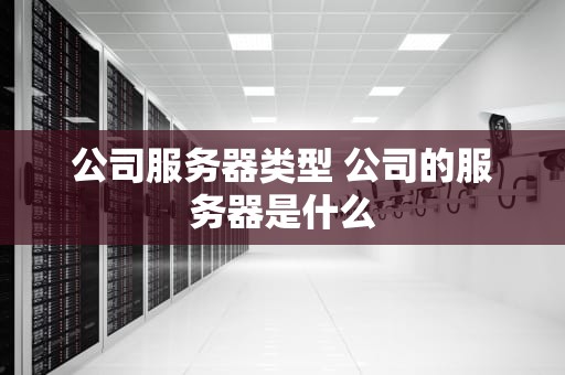 公司服务器类型 公司的服务器是什么