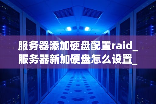 服务器添加硬盘配置raid_服务器新加硬盘怎么设置_服务器添加硬盘配置RAID的全面指南