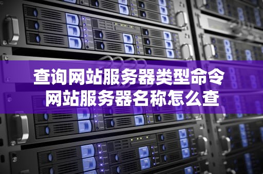 查询网站服务器类型命令 网站服务器名称怎么查