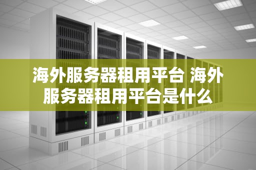 海外服务器租用平台 海外服务器租用平台是什么