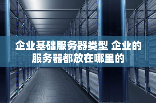企业基础服务器类型 企业的服务器都放在哪里的