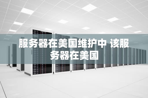 服务器在美国维护中 该服务器在美国