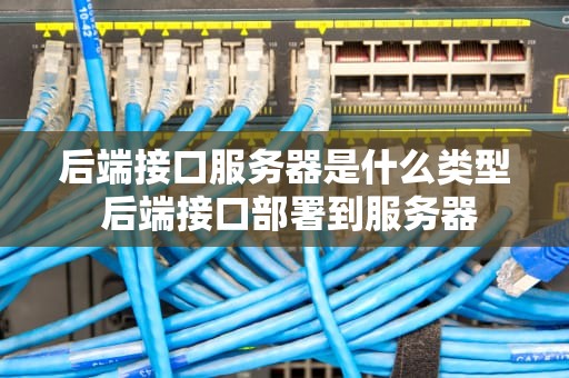 后端接口服务器是什么类型 后端接口部署到服务器