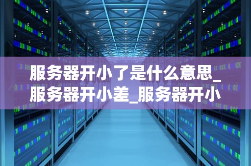 服务器开小了是什么意思_服务器开小差_服务器开小了是什么意思？
