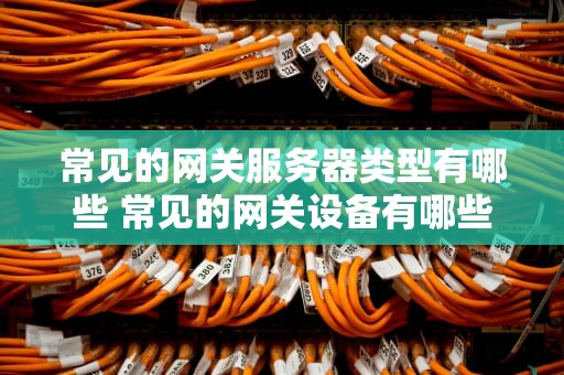 常见的网关服务器类型有哪些 常见的网关设备有哪些