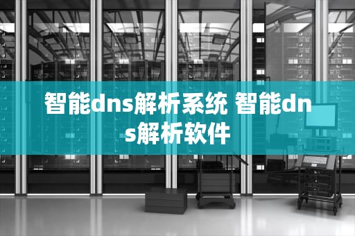 智能dns解析系统 智能dns解析软件
