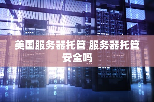 美国服务器托管 服务器托管安全吗