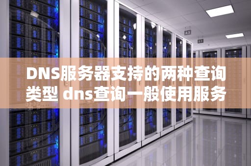 DNS服务器支持的两种查询类型 dns查询一般使用服务器端口是