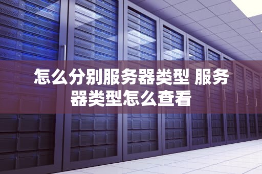 怎么分别服务器类型 服务器类型怎么查看