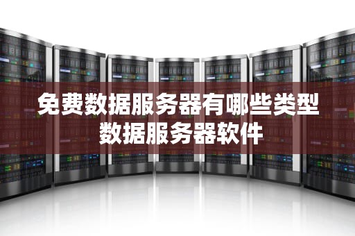 免费数据服务器有哪些类型 数据服务器软件