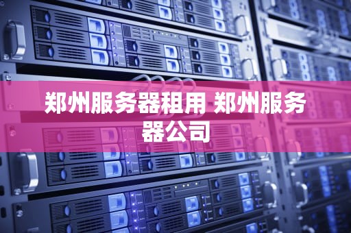郑州服务器租用 郑州服务器公司