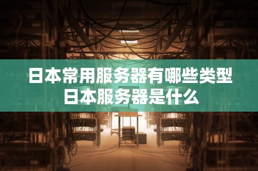 日本常用服务器有哪些类型 日本服务器是什么