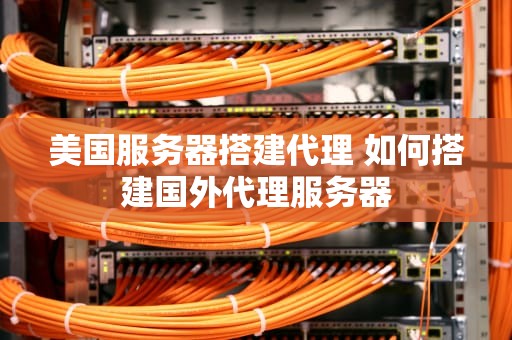 美国服务器搭建代理 如何搭建国外代理服务器
