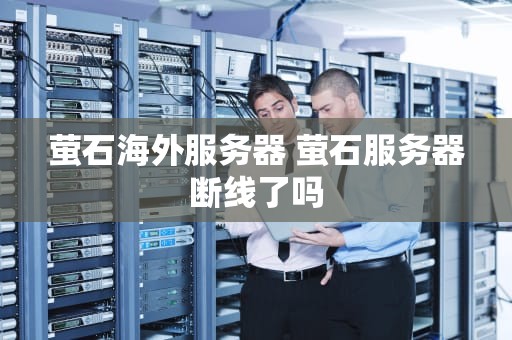 萤石海外服务器 萤石服务器断线了吗