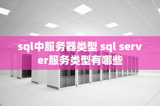 sql中服务器类型 sql server服务类型有哪些