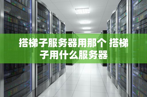 搭梯子服务器用那个 搭梯子用什么服务器