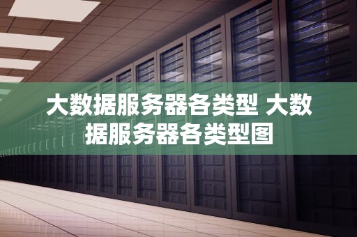 大数据服务器各类型 大数据服务器各类型图