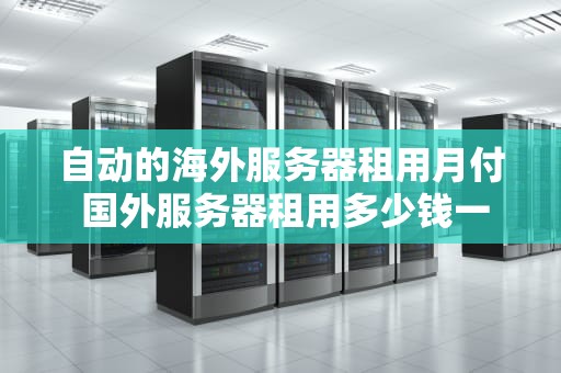自动的海外服务器租用月付 国外服务器租用多少钱一年