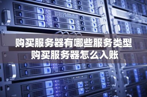 购买服务器有哪些服务类型 购买服务器怎么入账