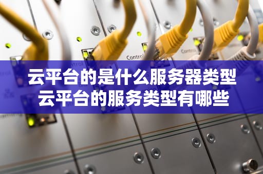 云平台的是什么服务器类型 云平台的服务类型有哪些