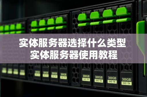 实体服务器选择什么类型 实体服务器使用教程