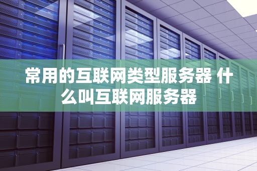 常用的互联网类型服务器 什么叫互联网服务器