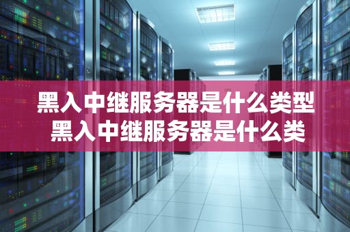 黑入中继服务器是什么类型 黑入中继服务器是什么类型的游戏