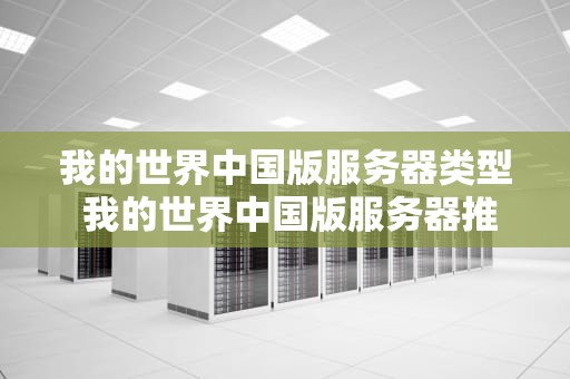 我的世界中国版服务器类型 我的世界中国版服务器推荐