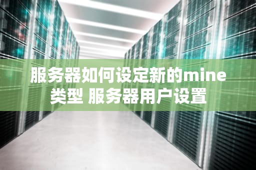 服务器如何设定新的mine类型 服务器用户设置