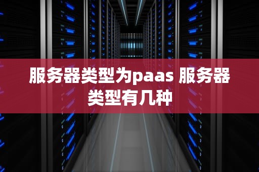 服务器类型为paas 服务器类型有几种
