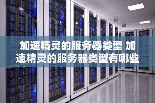 加速精灵的服务器类型 加速精灵的服务器类型有哪些