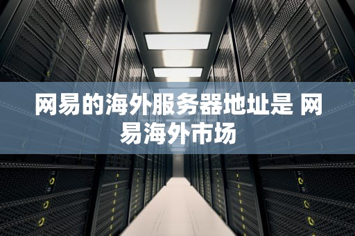 网易的海外服务器地址是 网易海外市场