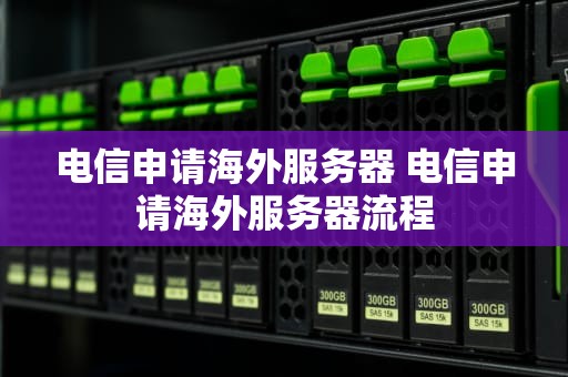 电信申请海外服务器 电信申请海外服务器流程