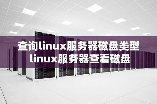 查询linux服务器磁盘类型 linux服务器查看磁盘