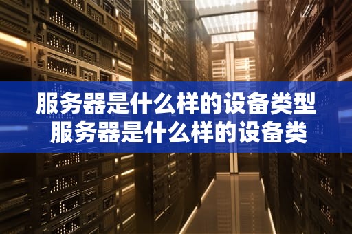 服务器是什么样的设备类型 服务器是什么样的设备类型呢