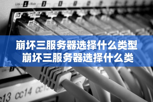 崩坏三服务器选择什么类型 崩坏三服务器选择什么类型的