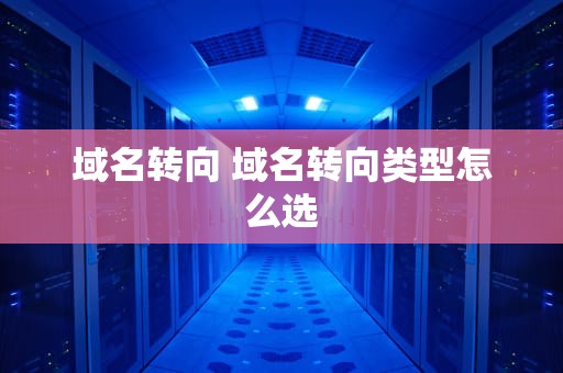 域名转向 域名转向类型怎么选