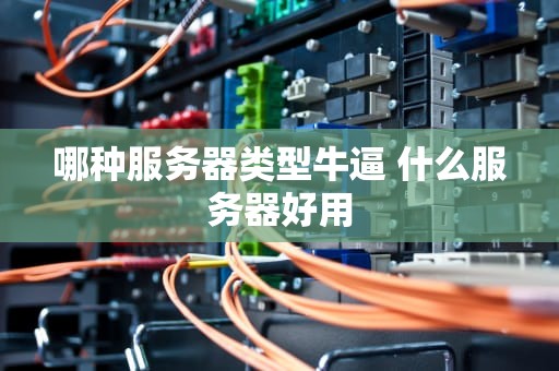 哪种服务器类型牛逼 什么服务器好用
