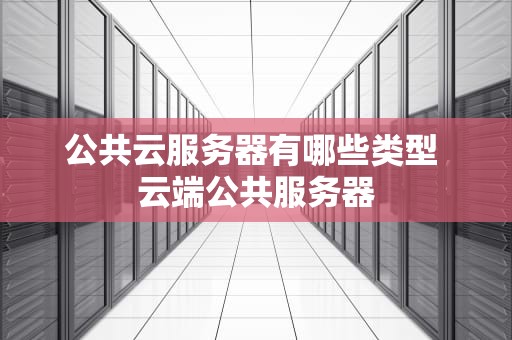 公共云服务器有哪些类型 云端公共服务器
