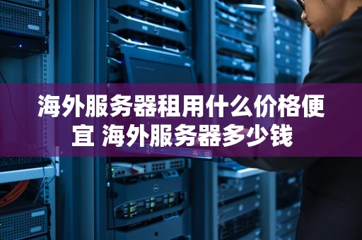 海外服务器租用什么价格便宜 海外服务器多少钱