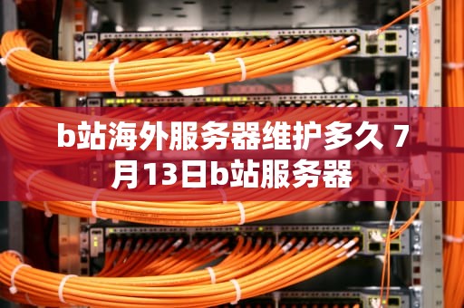 b站海外服务器维护多久 7月13日b站服务器