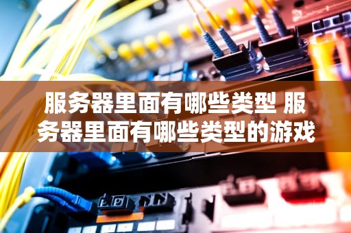 服务器里面有哪些类型 服务器里面有哪些类型的游戏