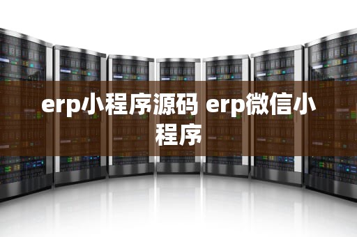 erp小程序源码 erp微信小程序
