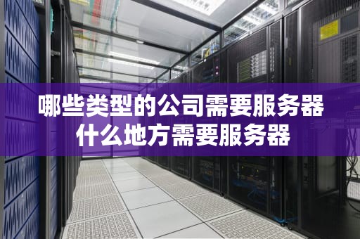 哪些类型的公司需要服务器 什么地方需要服务器