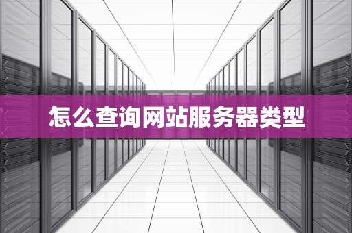 怎么查询网站服务器类型