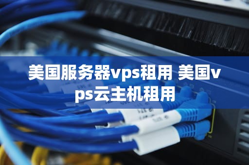 美国服务器vps租用 美国vps云主机租用