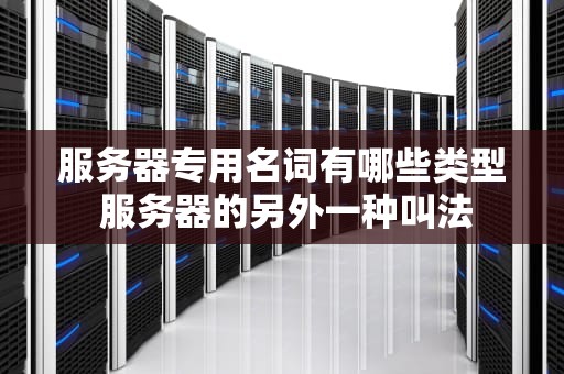 服务器专用名词有哪些类型 服务器的另外一种叫法