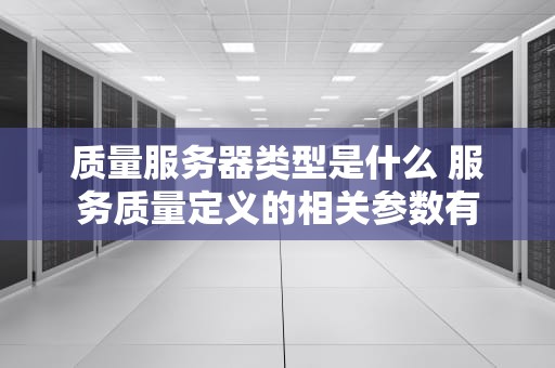 质量服务器类型是什么 服务质量定义的相关参数有