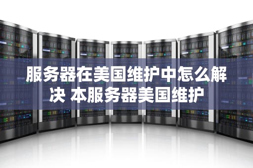 服务器在美国维护中怎么解决 本服务器美国维护