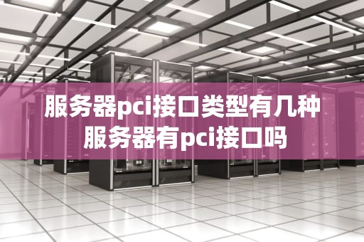 服务器pci接口类型有几种 服务器有pci接口吗